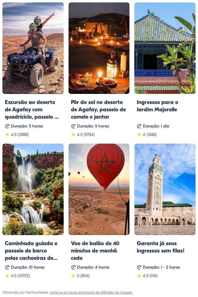 Marrocos: Get Your Guide