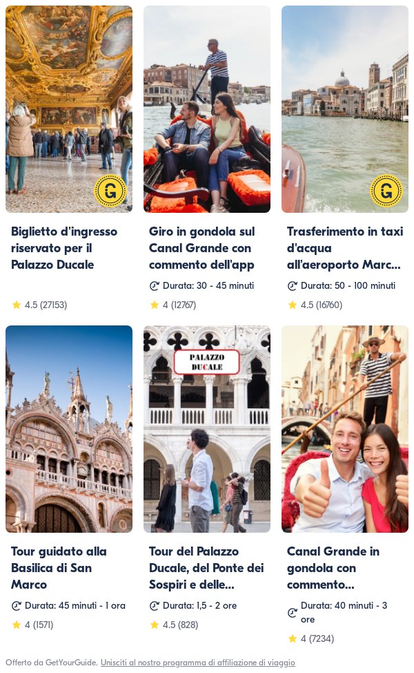 Venezia: Get Your Guide