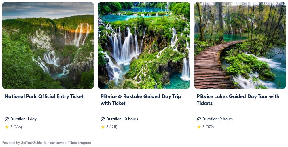 Plitvice Lakes: Get Your Guide