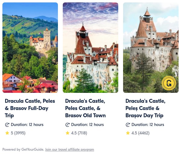 bran castle: Get Your Guide
