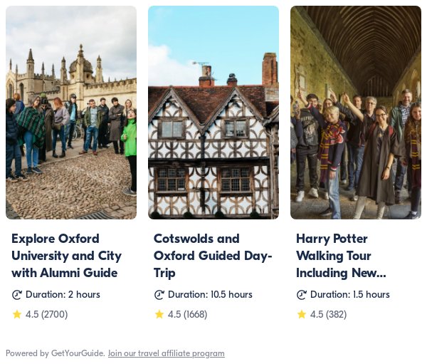 oxford: Get Your Guide