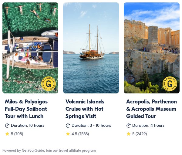 greece: Get Your Guide