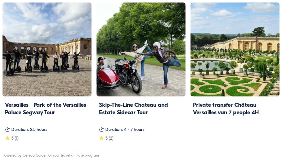 versailles segway: Get Your Guide
