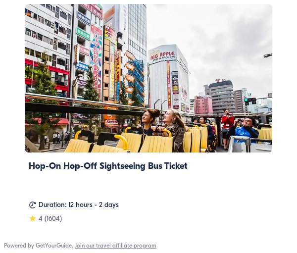 hop on off tokyo: Get Your Guide