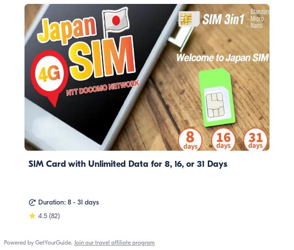 japan sim card: Get Your Guide