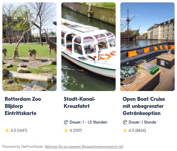 Niederlande: Get Your Guide