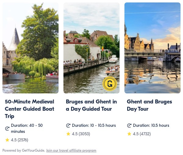 gent: Get Your Guide